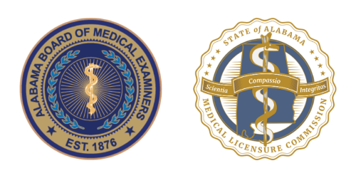 Alabama Board of Medical Examiners and Medical Licensure Commission Logo